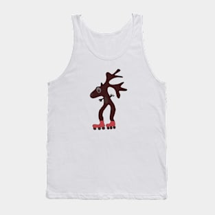 Deer on skates Tank Top